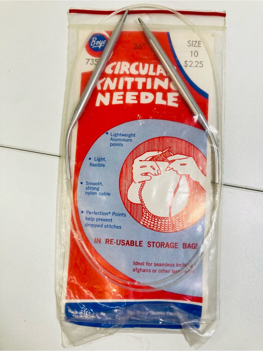 Boye Circular Knitting Needles Size 10 36 inch